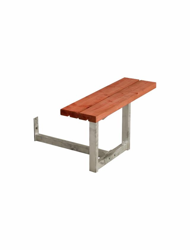 Påbygning til Basic bord/benkesett - 77 cm - Grunnmalt Teak