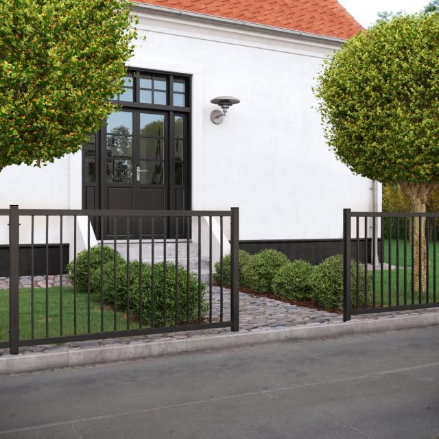Basic forhavehegn - 150×85 cm - sort