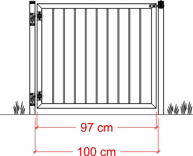 Basic enkeltlåge - 100×85 cm - sort