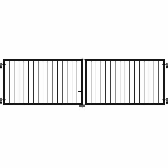 Basic Dobbeltport - 300×85 cm - Sort