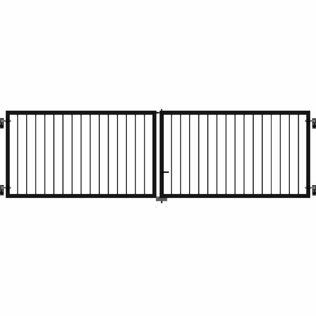 Basic dobbeltlåge - 300×85 cm - sort