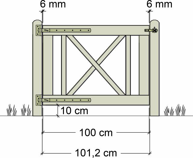 Rom Port inkl. beslag - 100×75 cm