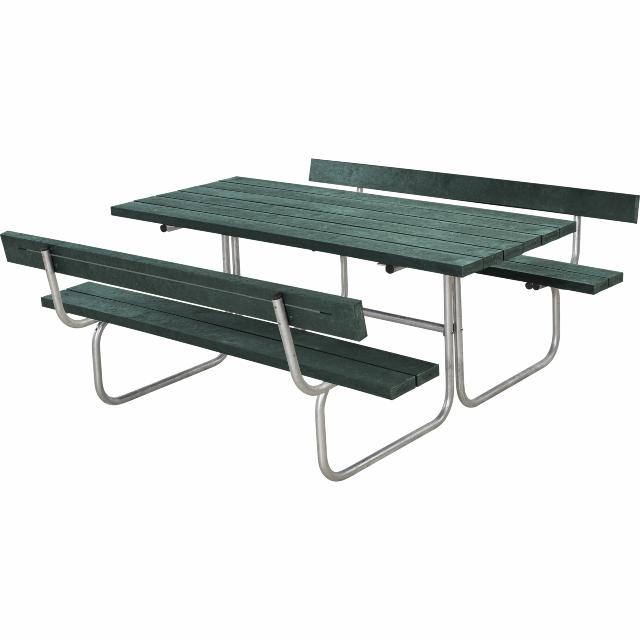Classic bord/bænkesæt m/2 ryglæn - 177 cm - ReTex - Grøn