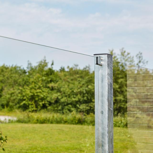 Futura Komposithegn m/klart glas - 90×180 cm