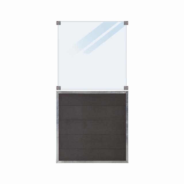 Futura Komposithegn m/frosted glas - 90×180 cm