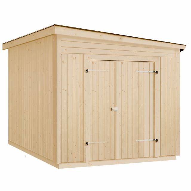 Modul redskapsbod m/skrått tak - 7,5 m²