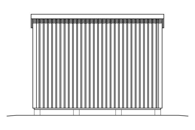 Modul redskapsbod m/skrått tak - 7,5 m²