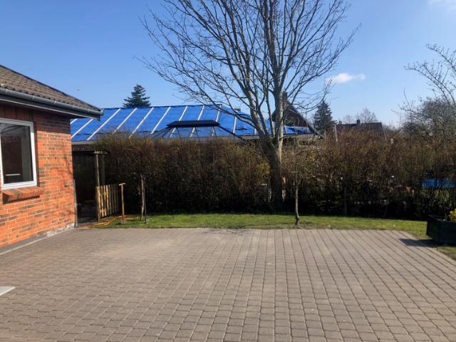 Før og efter med Kyoto-hegn på terrasse