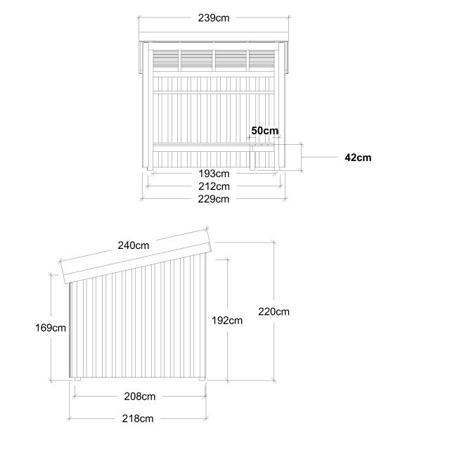 Nordic Grillhütte 5 m² - Type 1B