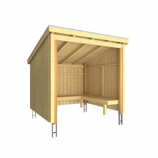 Nordic Bålhytte 5 m² - Type 1C