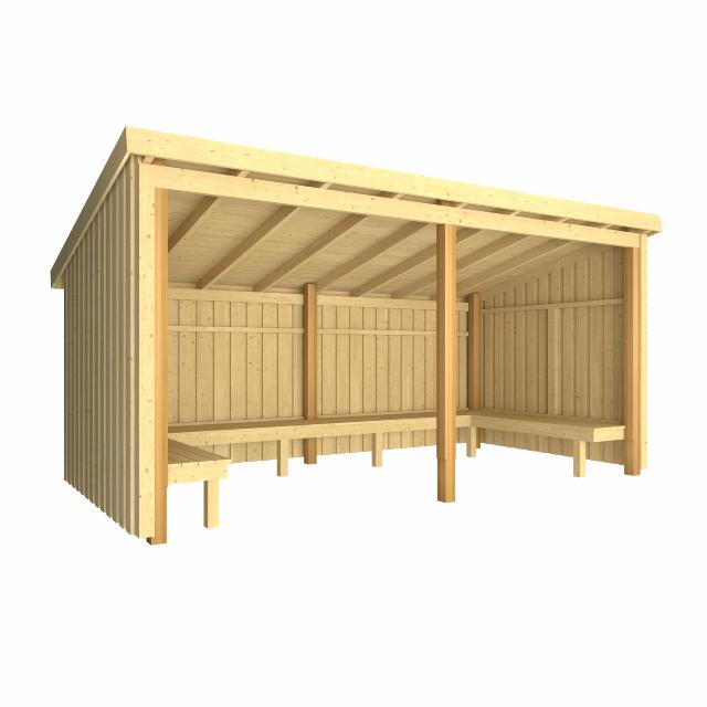 Nordic Grillhütte, 9,5 m² - Type 1A 