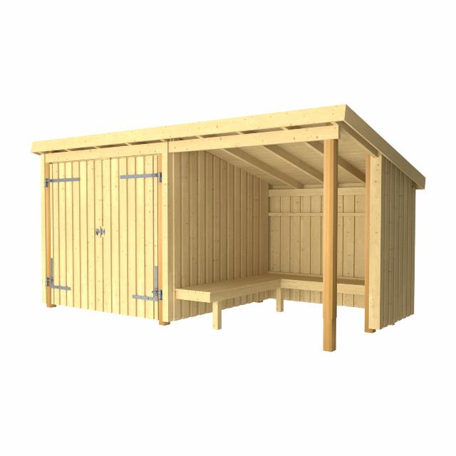 Nordic Grillhütte/Gartenhaus 9,5 m² - Typ 1C