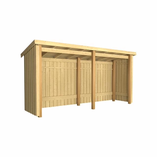 Nordic Multi Trädgårdshus 4,7 m² -2 moduler öppen