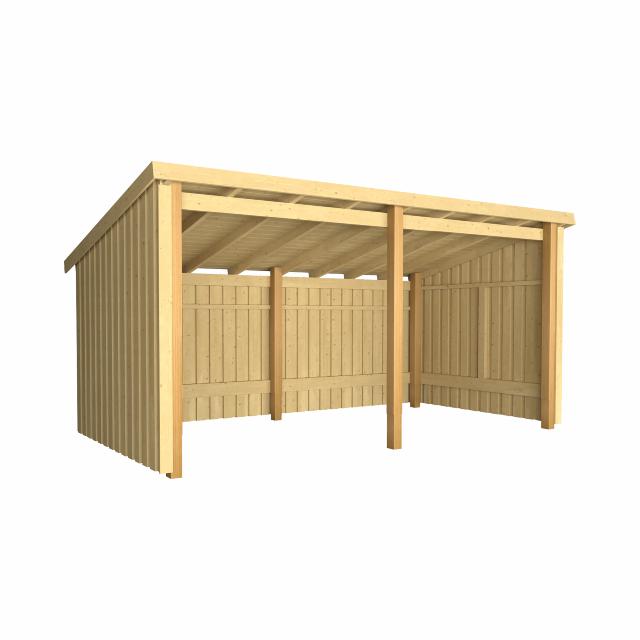 Nordic Multi Gartenhaus 9,5 m² - 2 Module offen