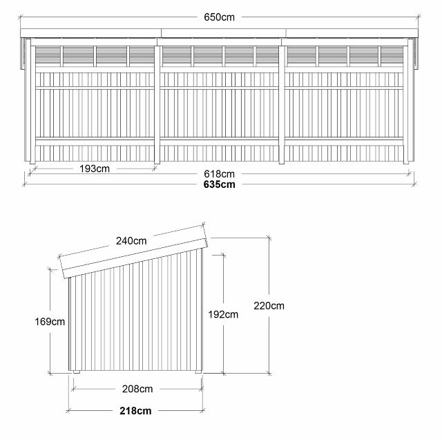 Nordic Multi Havehus 14 m² - 3 moduler åben