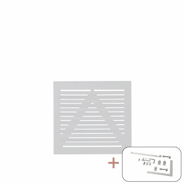 Osaka Einzeltor inkl. Beschläge - 100×93 cm