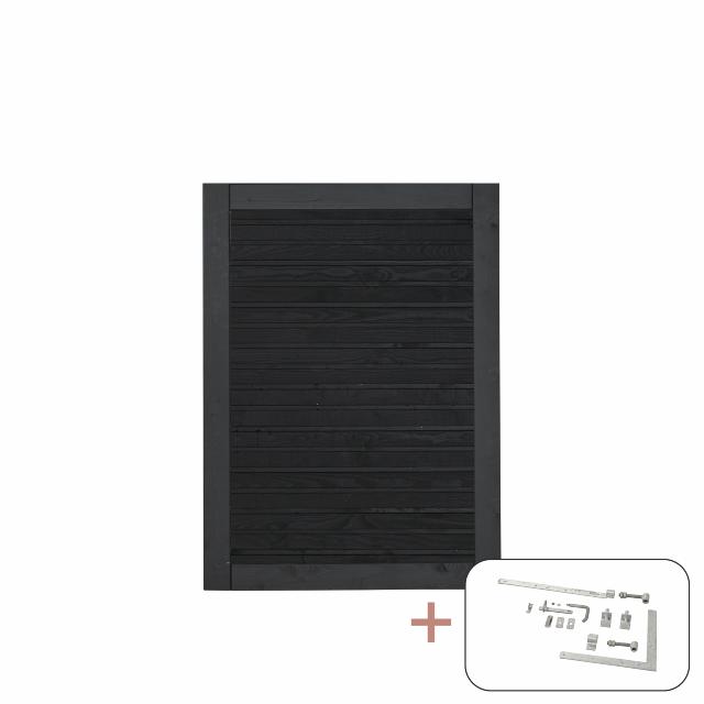 PLUS Plank Port inkl. beslag - 100×125 cm