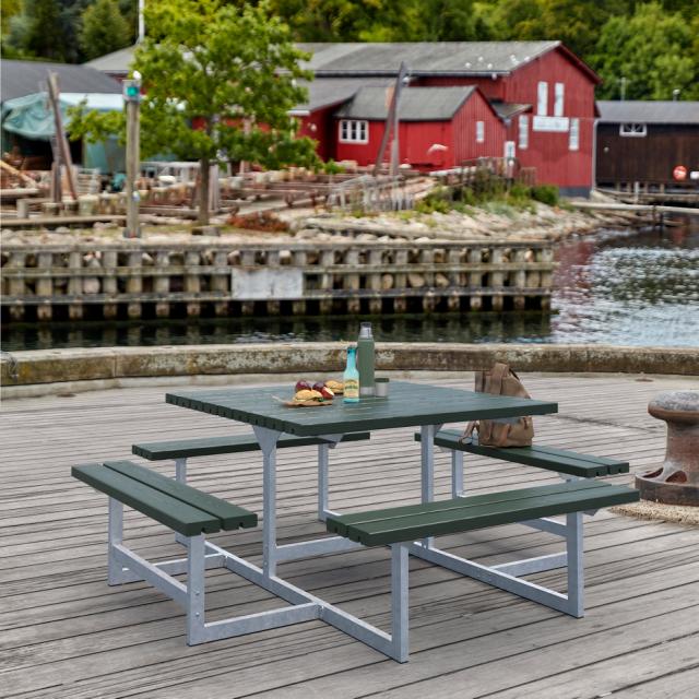 Picnic Bord/benkesett - 200 cm - Grønn