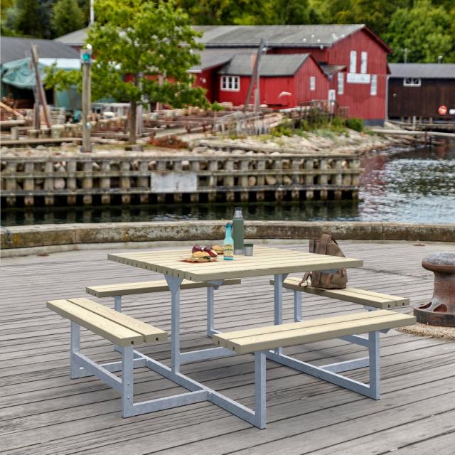 Picnic Bord/Bænkesæt - 200 cm - Trykimprægneret