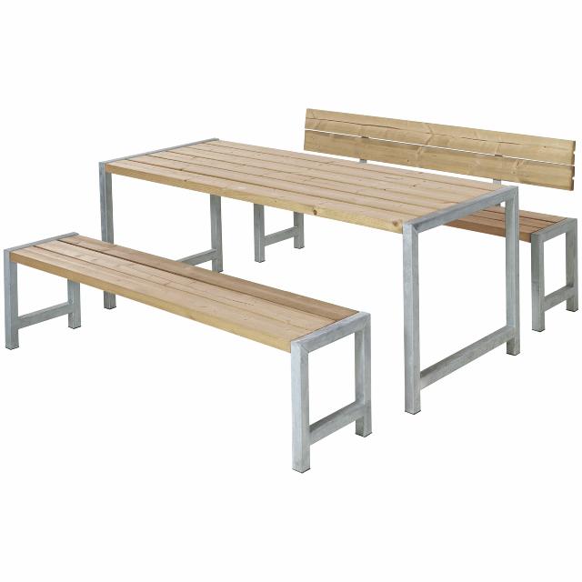 Plankesett m/1 rygstøtte - 186 cm - ThermoWood®