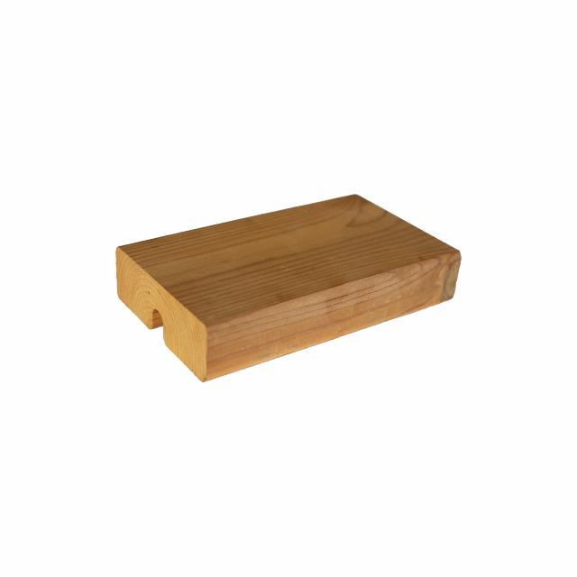 Plankenbank mit Rückenlehne - 176 cm - ThermoWood®