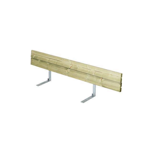 Rückenlehne mit Beschlag (für Plankenbank) - 166 cm - Druckimprägniert