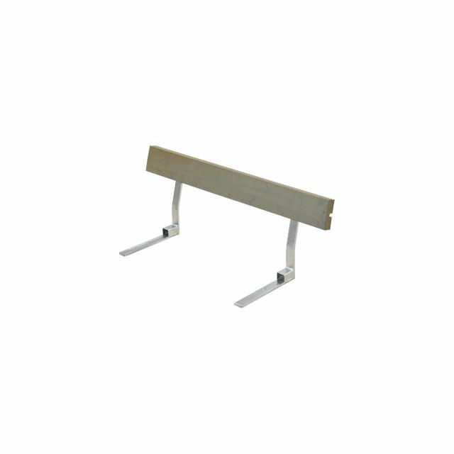 Ryglæn til bord/bænkesæt - 118 cm - Gråbrun