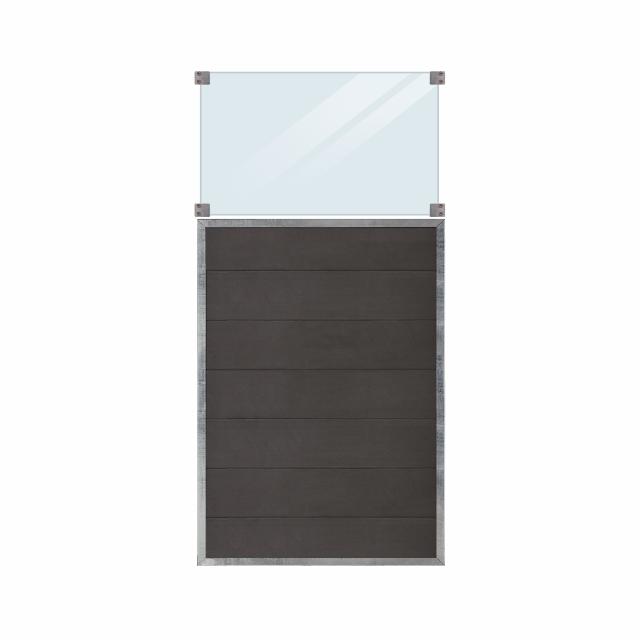 Futura Komposithegn m/klart glas - 90×180 cm 