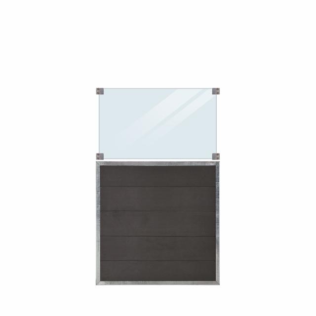 Futura Komposithegn m/klart glas - 90×145 cm