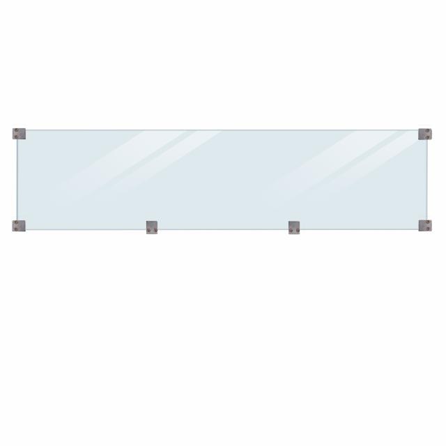 Artura WPC Zaun m/glas 180×135 cm
