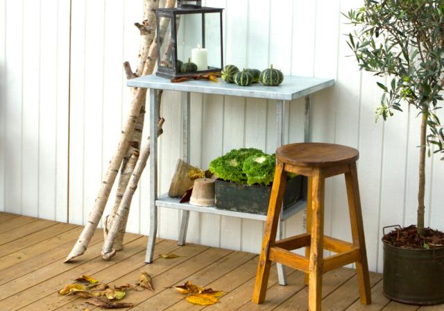 Planteringsbord i stål - 75 cm