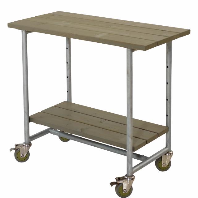 Urban Picnic plante-/grillbord - 100 cm - Gråbrun