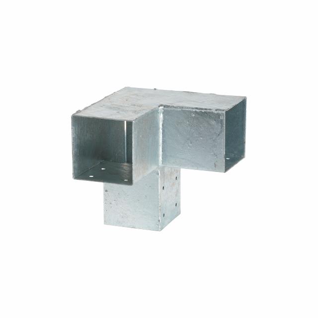 Cubic Hjørnebeslag dobbelt - til 9×9 cm stolper