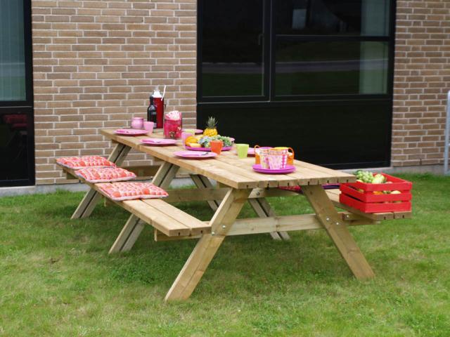 Bord/Bænkesæt - 300 cm - Trykimprægneret
