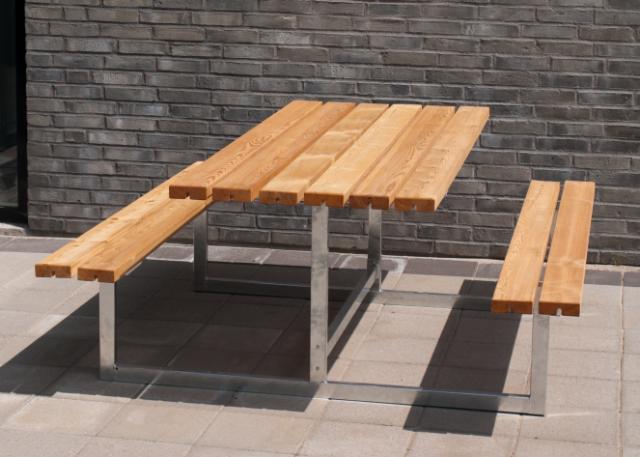 Basic Bord/Bænkesæt - 177 cm - Lærk