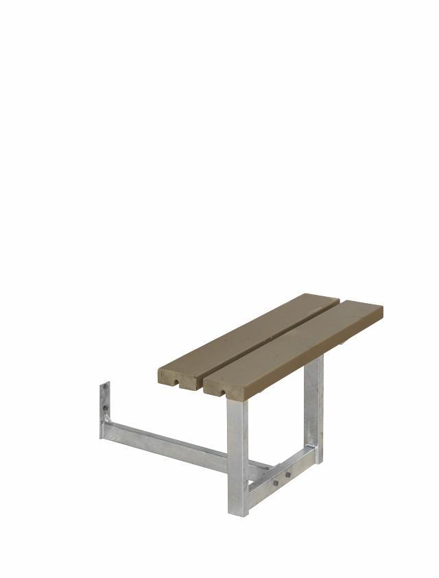 Påbygning til Basic Bord/Bænkesæt - 77 cm - Gråbrun