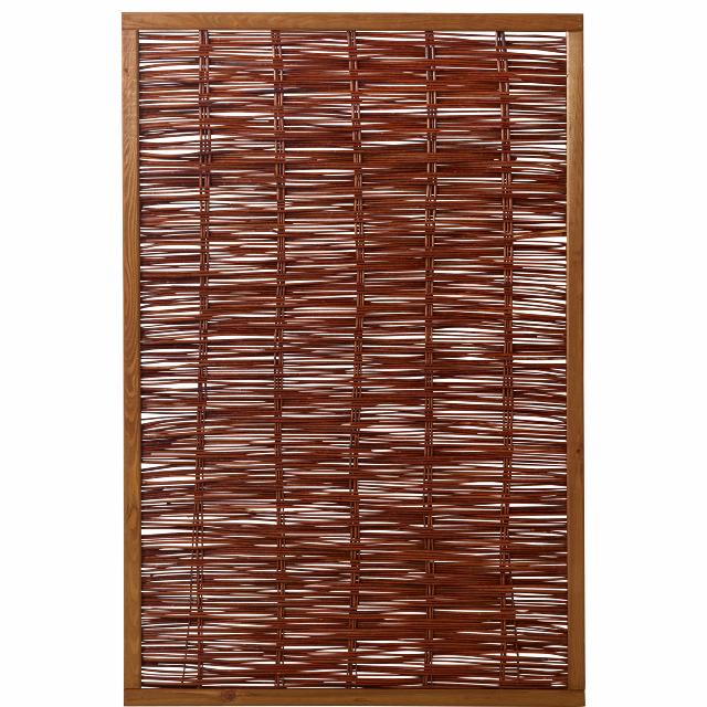 Weidenzaun mit Rahmen 120×180 cm