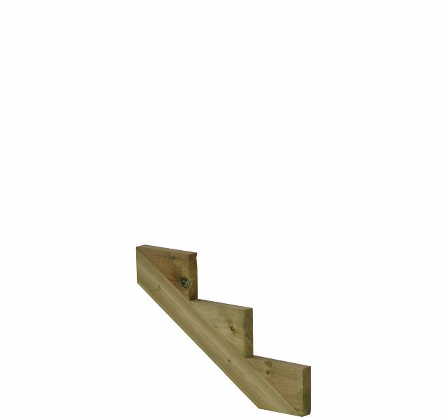 34,2° Trappevange 3-trin - Trindybde 25 cm