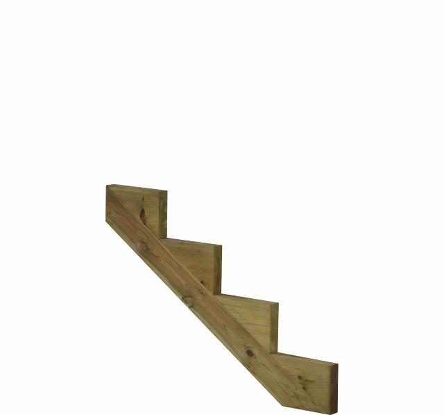 34,2° Trappevange 4-trin - Trindybde 25 cm