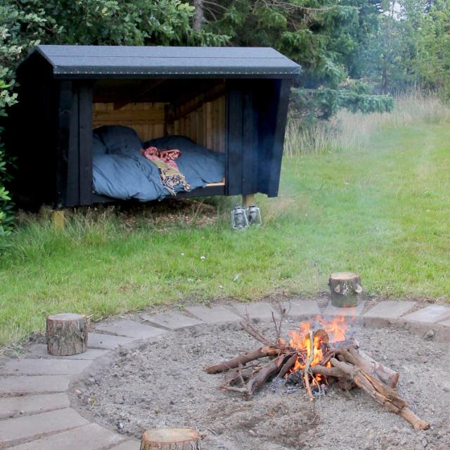 Shelter - unbehandeltes Holz