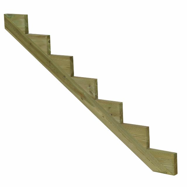 34,2° Trappevange 7-trin - Trindybde 25 cm