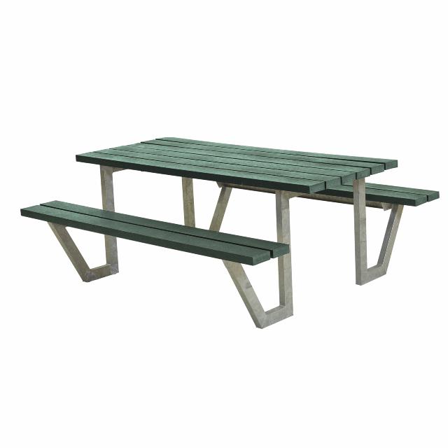 Wega bord/bænkesæt - 177 cm - ReTex - Grøn