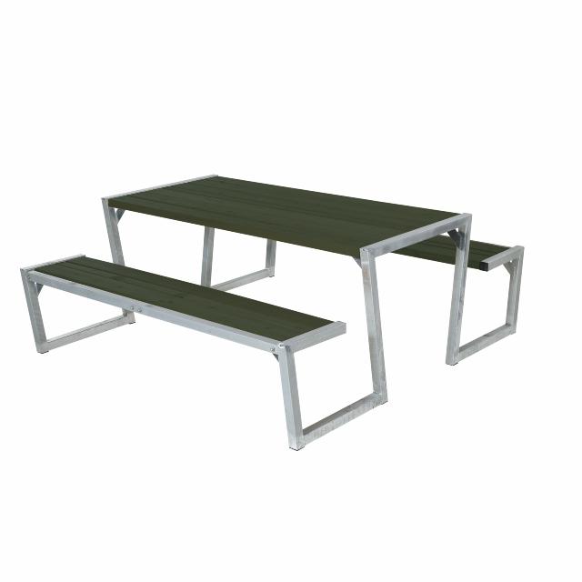 Zigma bord/bänkset - 176 cm - Grön