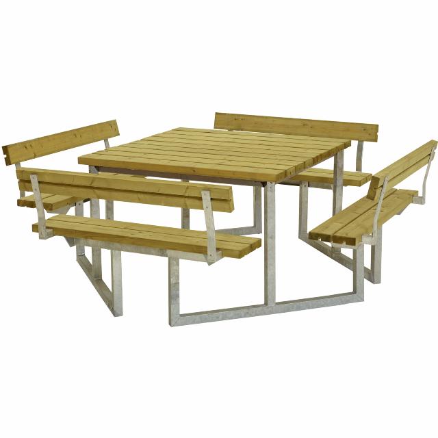 Twist Kombimöbel m/4 Rückenlehnen - 227 cm - Druckimprägniert