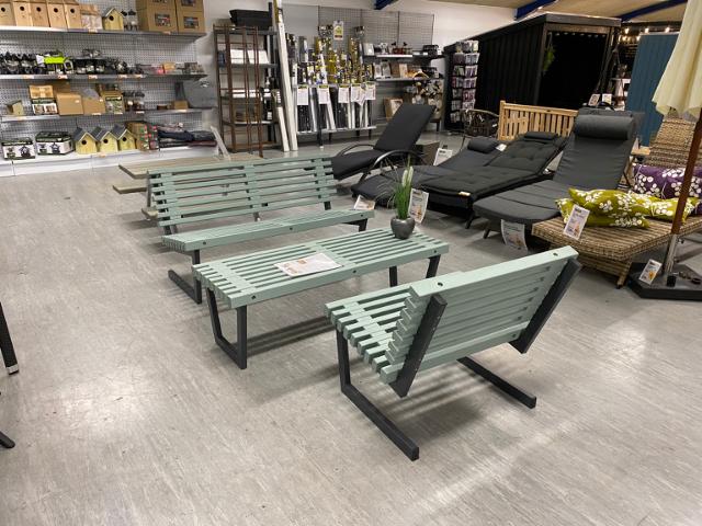 Siesta Loungesæt - Siesta Sofa - Siesta Bord/Bænk - Siesta Stol - varenr. 196150-12 - Drivtømmerfarve