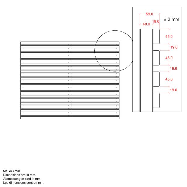 Tokyo hegn - 180×140 cm - ThermoWood®