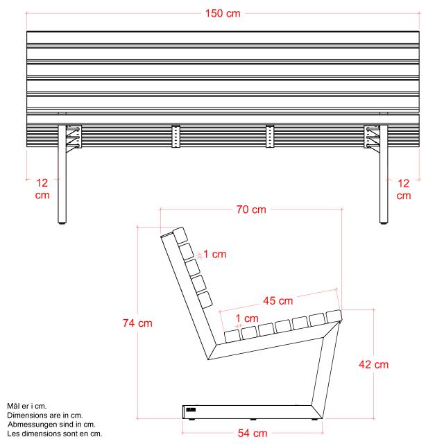 Siesta Living sofa - 150 cm