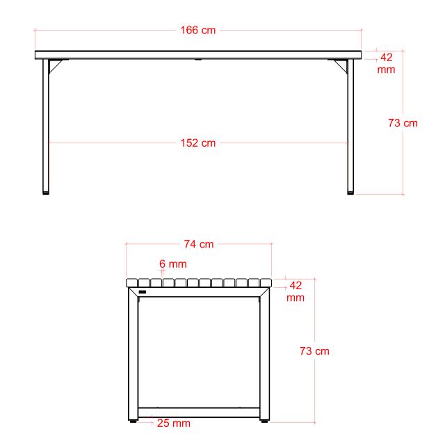 Trend Living plankebord - 166 cm