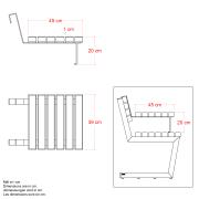 Relax hængebord – sort – 19671-15 DETAIL90063