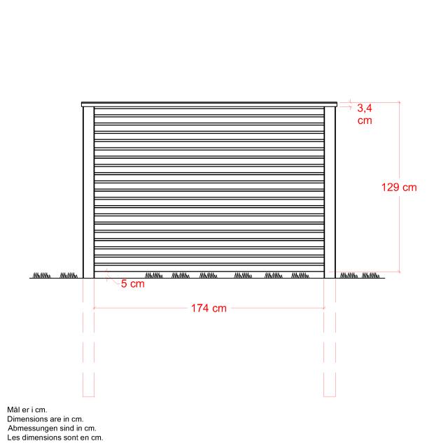 PLUS Plank Profilhegn - 174×129 cm